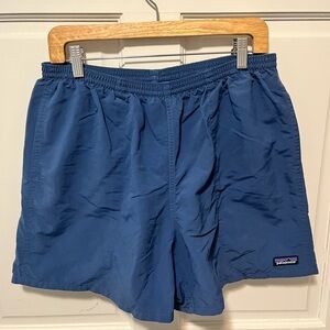 Patagonia blue baggies active swim lined hiking shorts men’s size l large